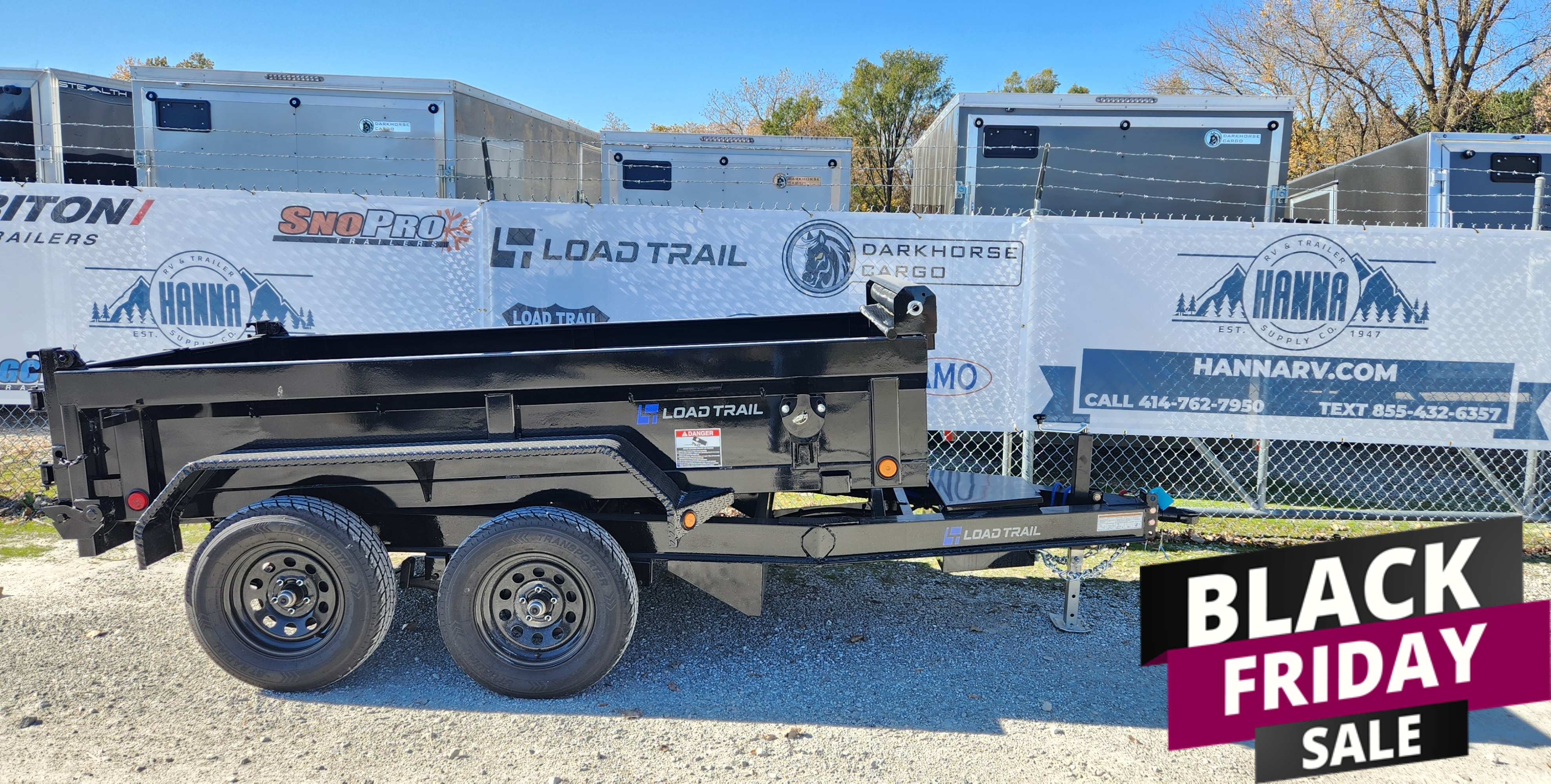 Load Trail 5 X 10 Tandem Axle 7,000 Lb Trailer -18" Sides